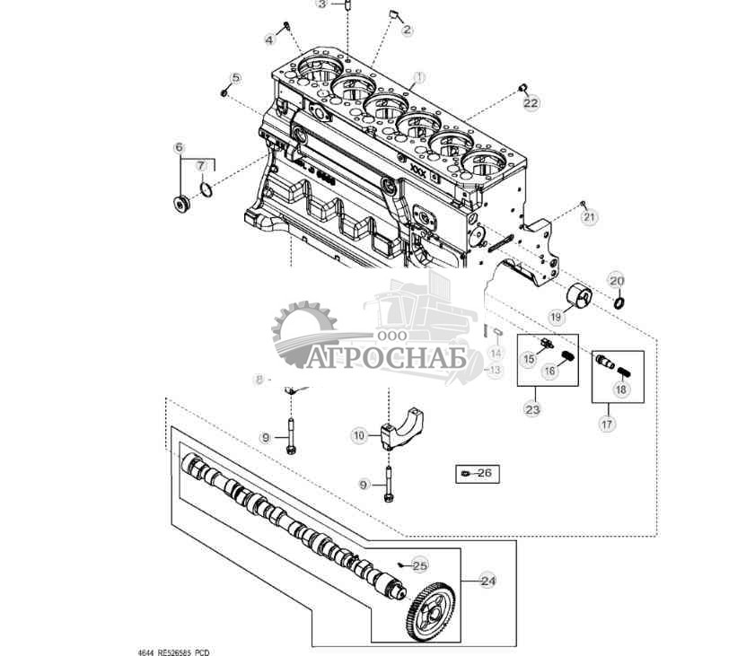 4644 Блок цилиндров 